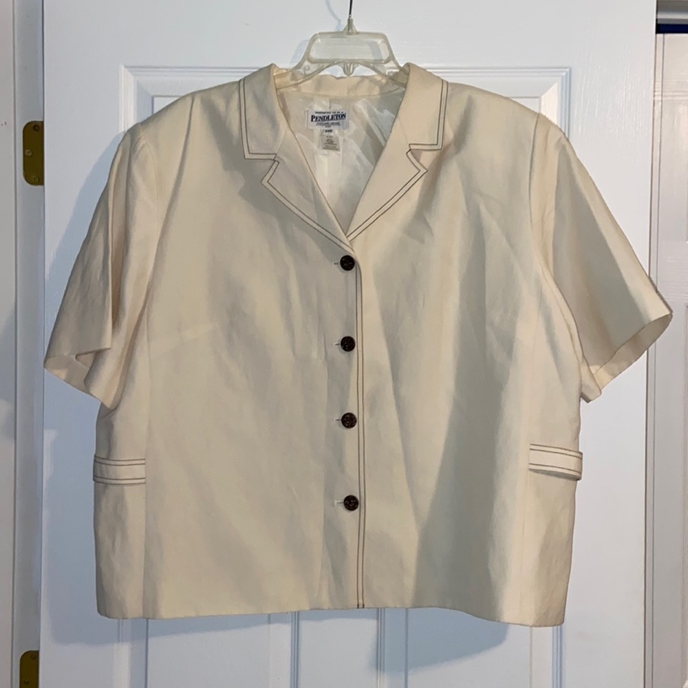 Pendleton Plus Vintage Crop Button Down Size: 24w - image 1